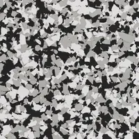 Domino flake color sample, black, white and gray
