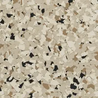 Shoreline flake color sample, beige, white and black